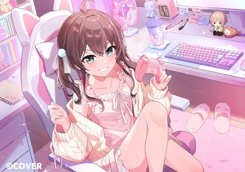 natsuiro matsuri, ebi frion, and harusaki nodoka (hololive) drawn by jiu_(jiwoo_owo9)