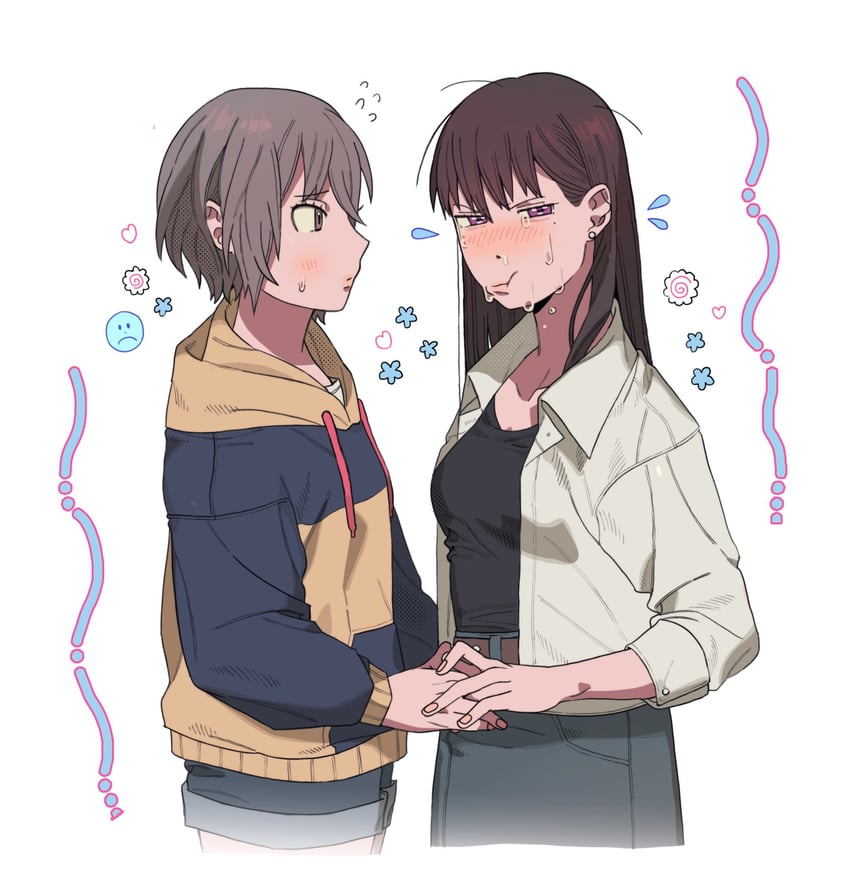 shiina taki and takamatsu tomori (bang dream! and 1 more) drawn by superfj47
