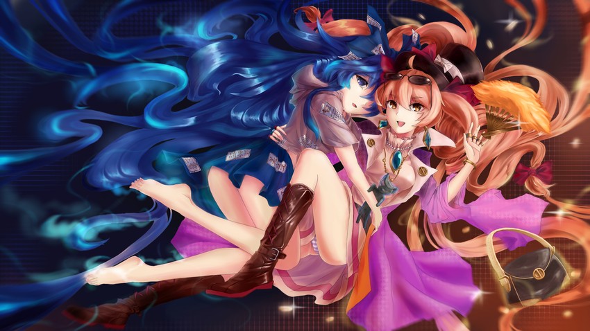 yorigami shion and yorigami jo'on (touhou and 1 more) drawn by goingtobemad