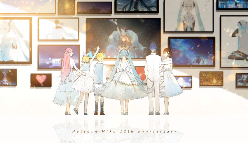 hatsune miku and magical mirai miku (vocaloid and 2 more) drawn by re_eva