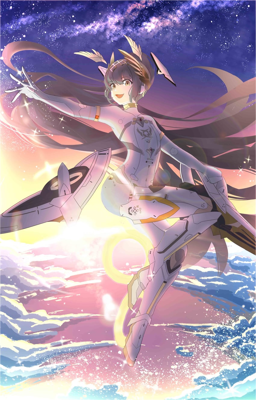 nanami and nanami: starfarer (punishing: gray raven) drawn by hana_(user_xnft7782)