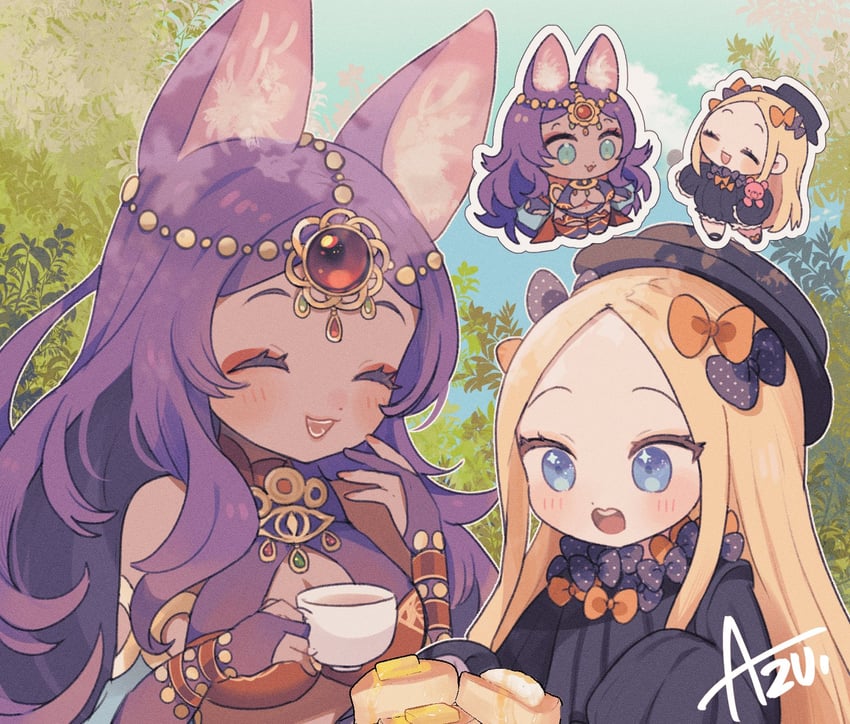 abigail williams and queen of sheba (fate and 1 more) drawn by azu_(kirara310)