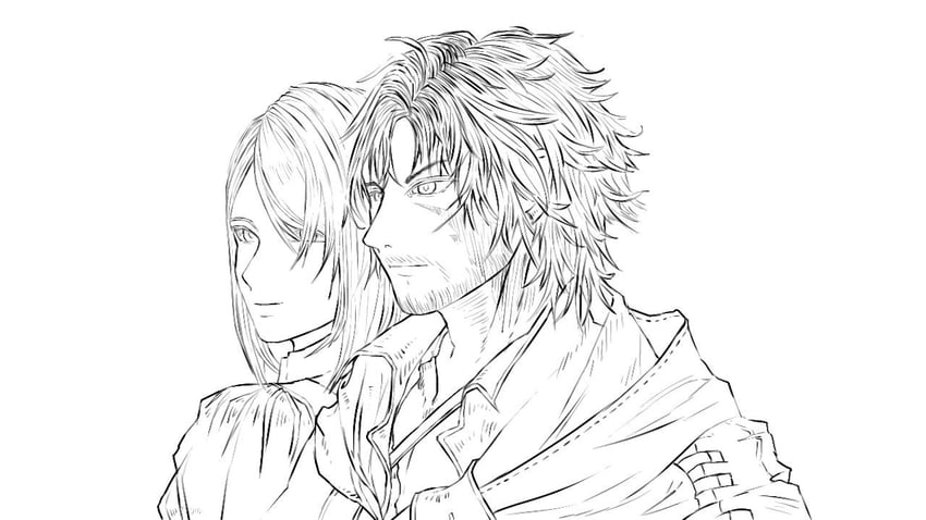clive rosfield and jill warrick (final fantasy and 1 more)