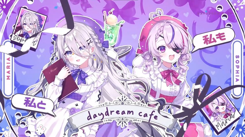 maria marionette and sophia valentine (nijisanji and 1 more) drawn by mameyanagi