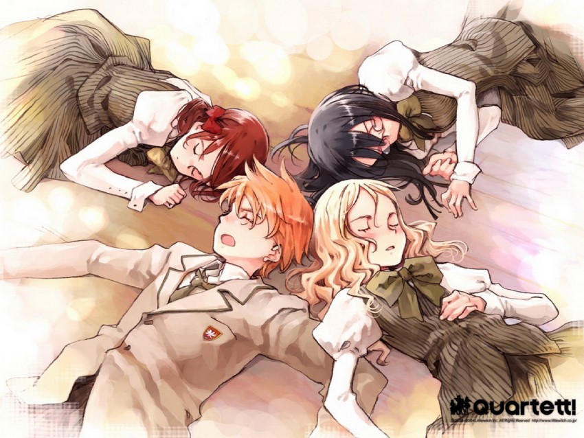 charlotte francia, juni argiano, li shuhua, and phill junhers (quartett!) drawn by oyari_ashito