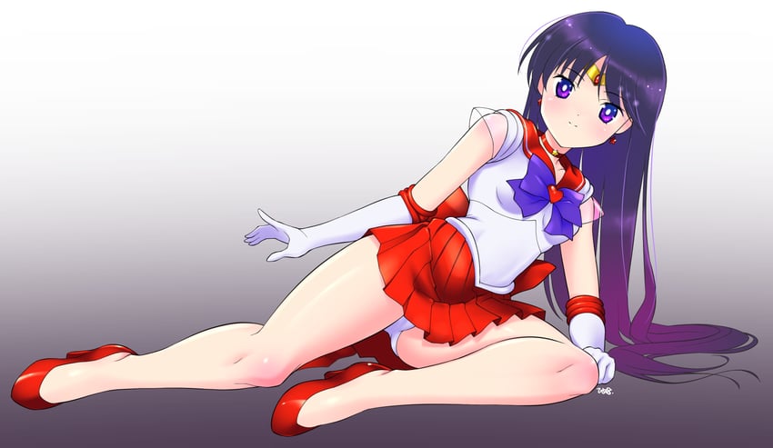 hino rei, sailor mars, and super sailor mars (bishoujo senshi sailor moon) drawn by himehachi_(hime8manga)