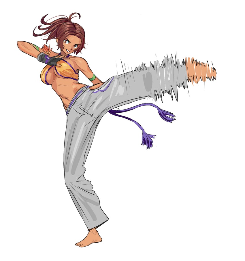 christie monteiro (tekken and 1 more) drawn by matheus_felipe