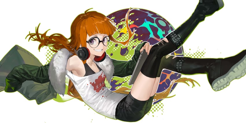 sakura futaba (persona and 1 more) drawn by clay_(clayjun)