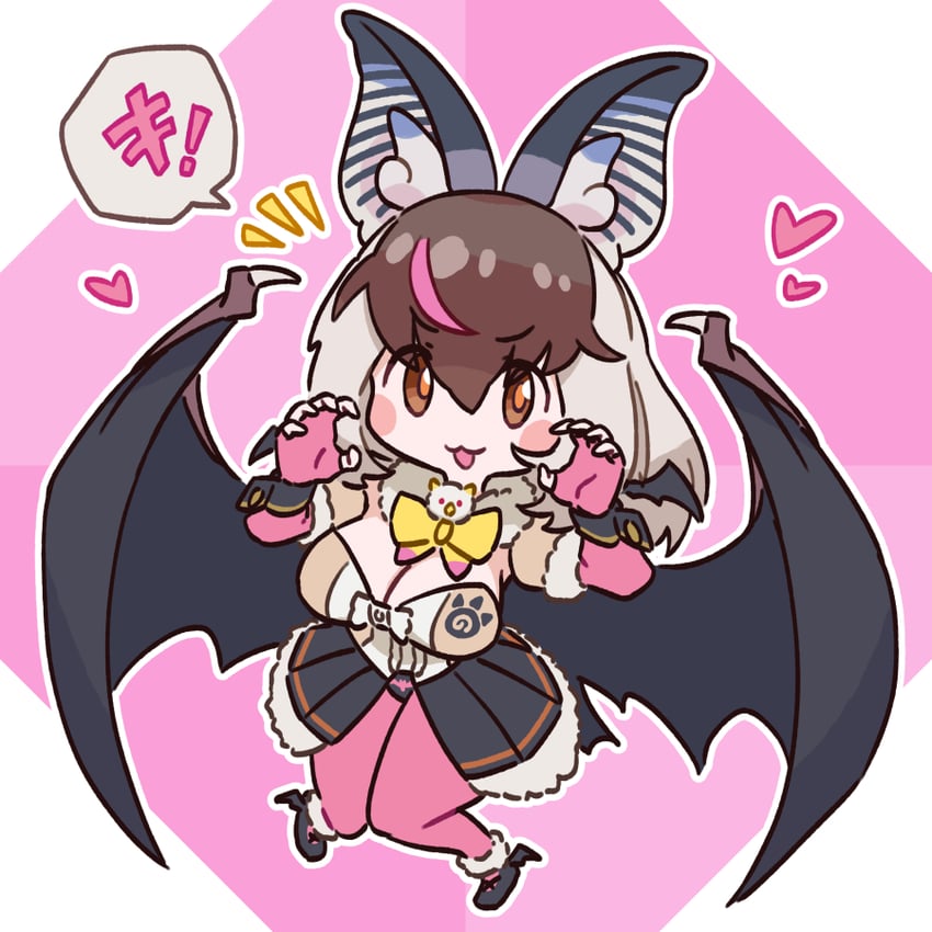 brown long-eared bat (kemono friends and 1 more) drawn by da_(bobafett)