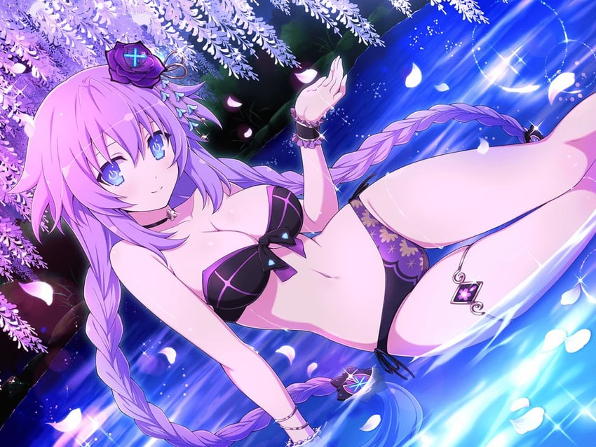 purple heart (neptune and 3 more) drawn by yaegashi_nan