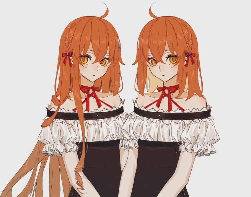 fujimaru ritsuka (fate and 1 more) drawn by kurenai_veni1