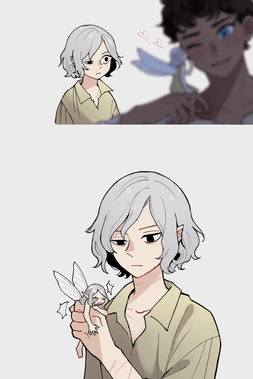 mithrun, kabru, and fairy (dungeon meshi) drawn by somu_ki