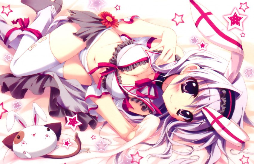 pan-nya and amaha miu (mashiroiro symphony) drawn by izumi_tsubasu