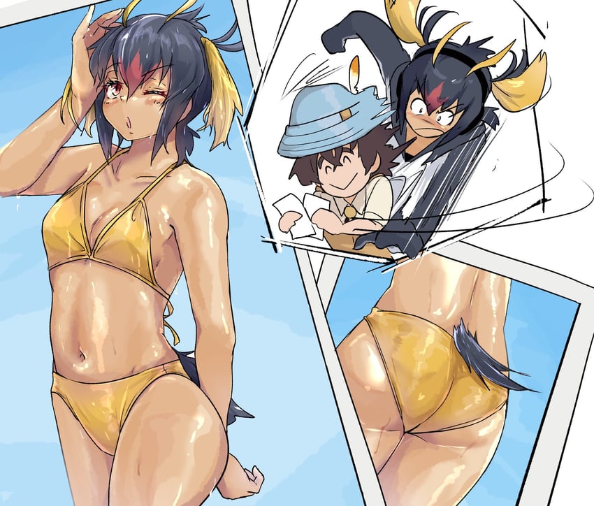 captain and rockhopper penguin (kemono friends and 1 more) drawn by wifi1981321