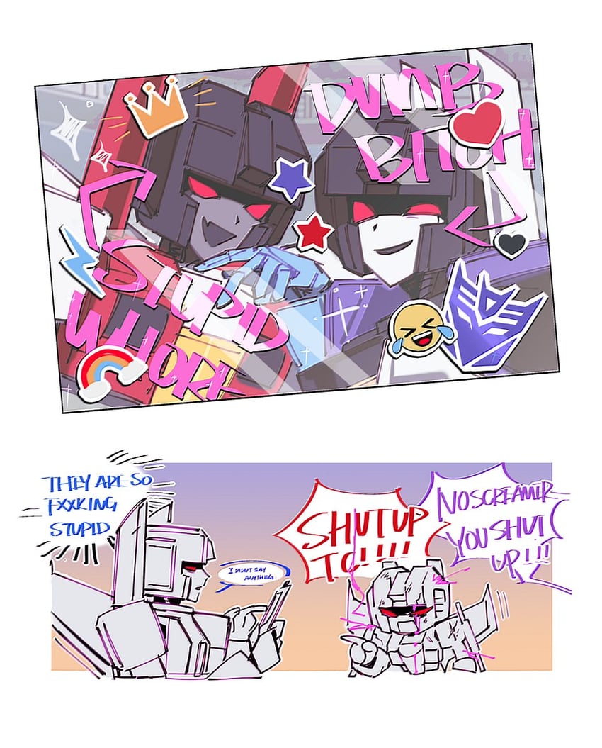 starscream, thundercracker, and skywarp (transformers and 1 more) drawn by uchikaze