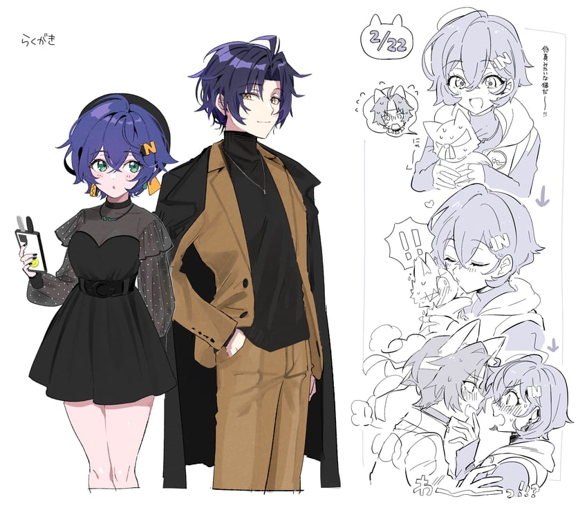 belle and asaba harumasa (zenless zone zero) drawn by yuchizero