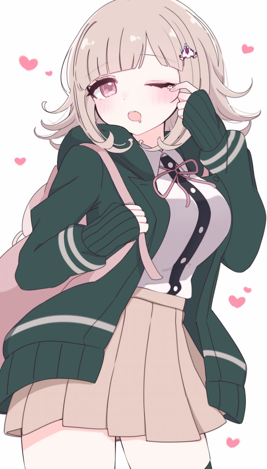 nanami chiaki (danganronpa and 2 more) drawn by chi_gu
