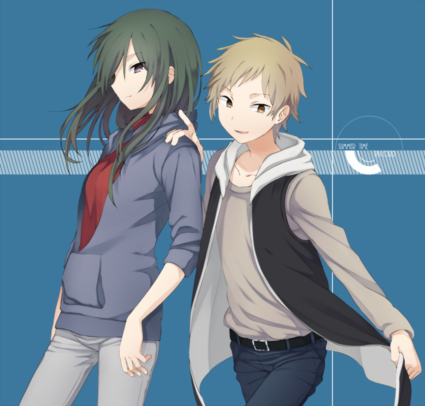 kido tsubomi and kano shuuya (kagerou project and 1 more) drawn by otou_mamayo