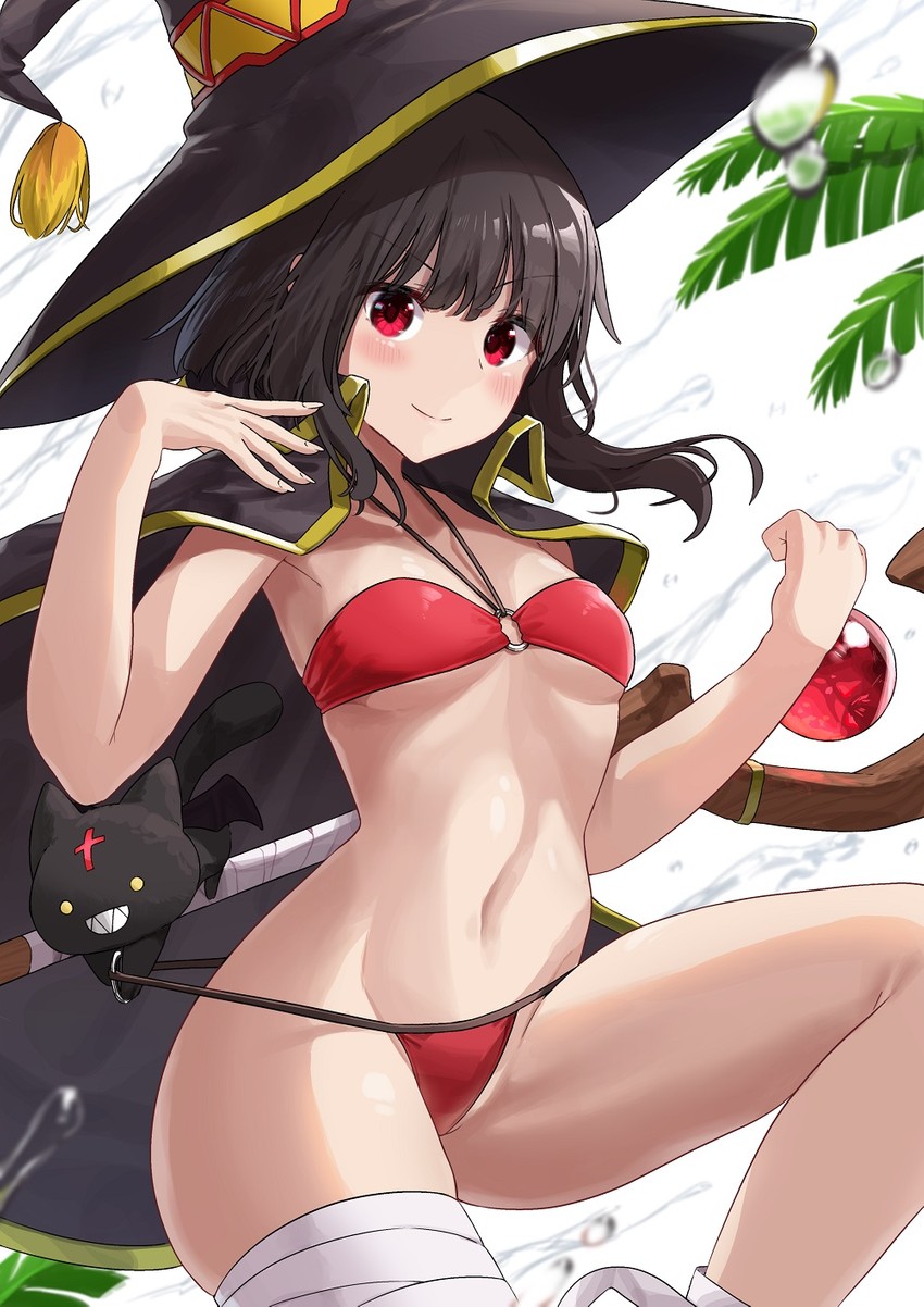 megumin and chomusuke (kono subarashii sekai ni shukufuku wo!) drawn by noeru
