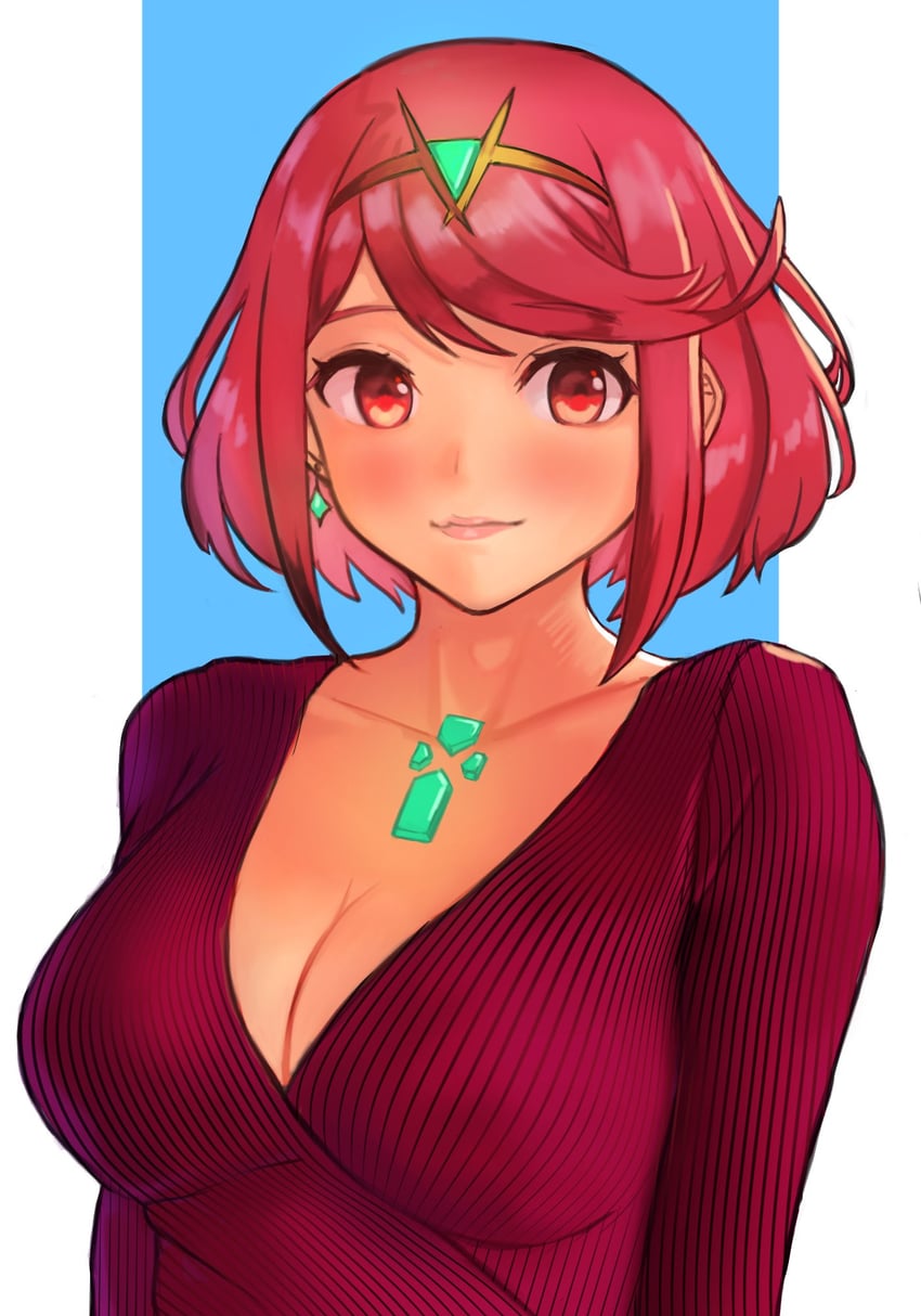 pyra (xenoblade chronicles and 1 more) drawn by r123