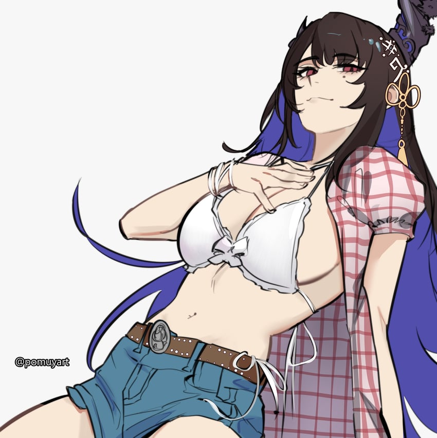 nerissa ravencroft and kwon eun-bi (hololive and 1 more) drawn by pomuya