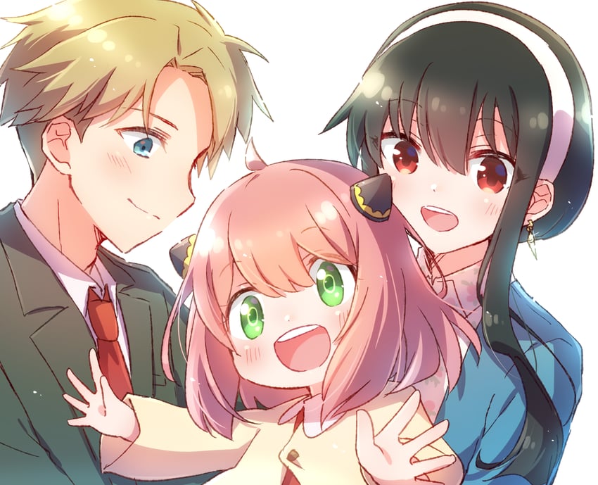 yor briar, anya, and twilight (spy x family) drawn by nyaa_(nnekoron)