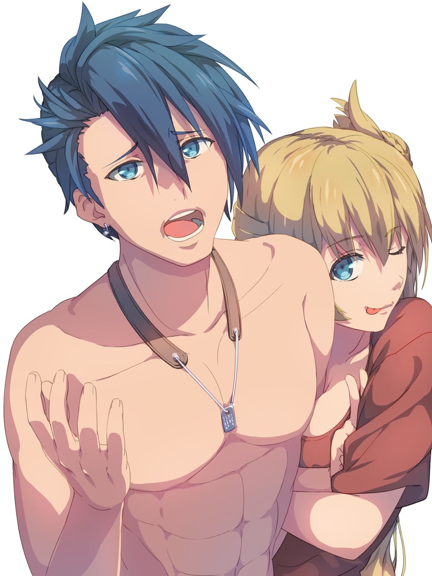 agnes claudel and van arkride (eiyuu densetsu and 2 more) drawn by chiharu_(9654784)