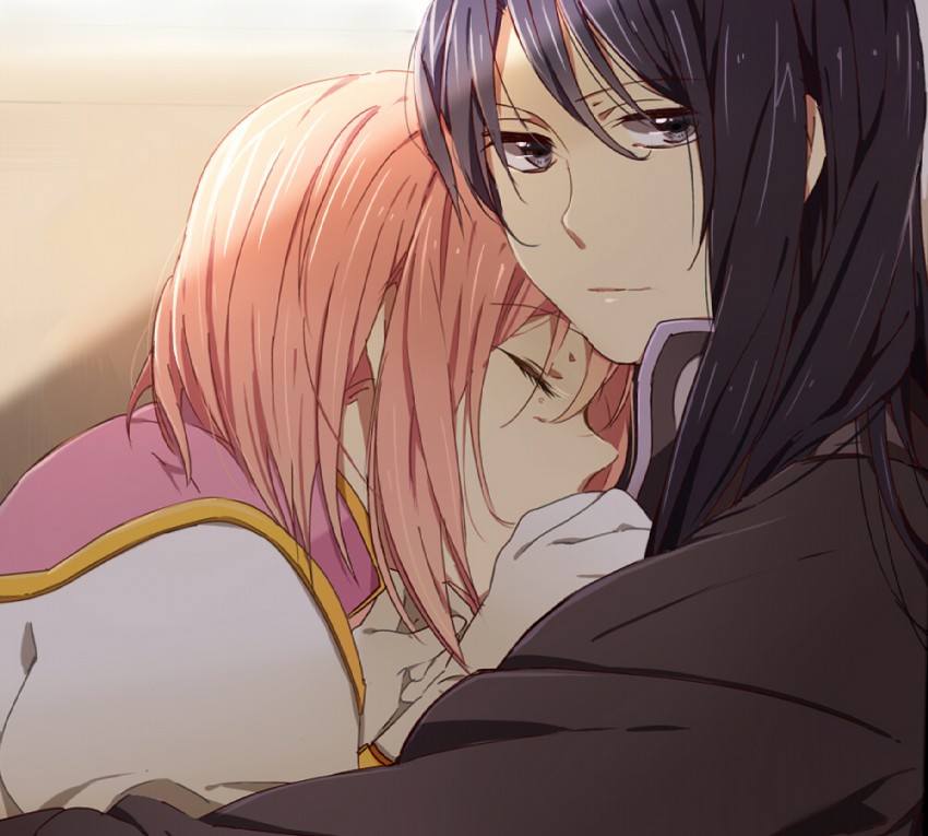 yuri lowell and estellise sidos heurassein (tales of and 1 more) drawn by karuha
