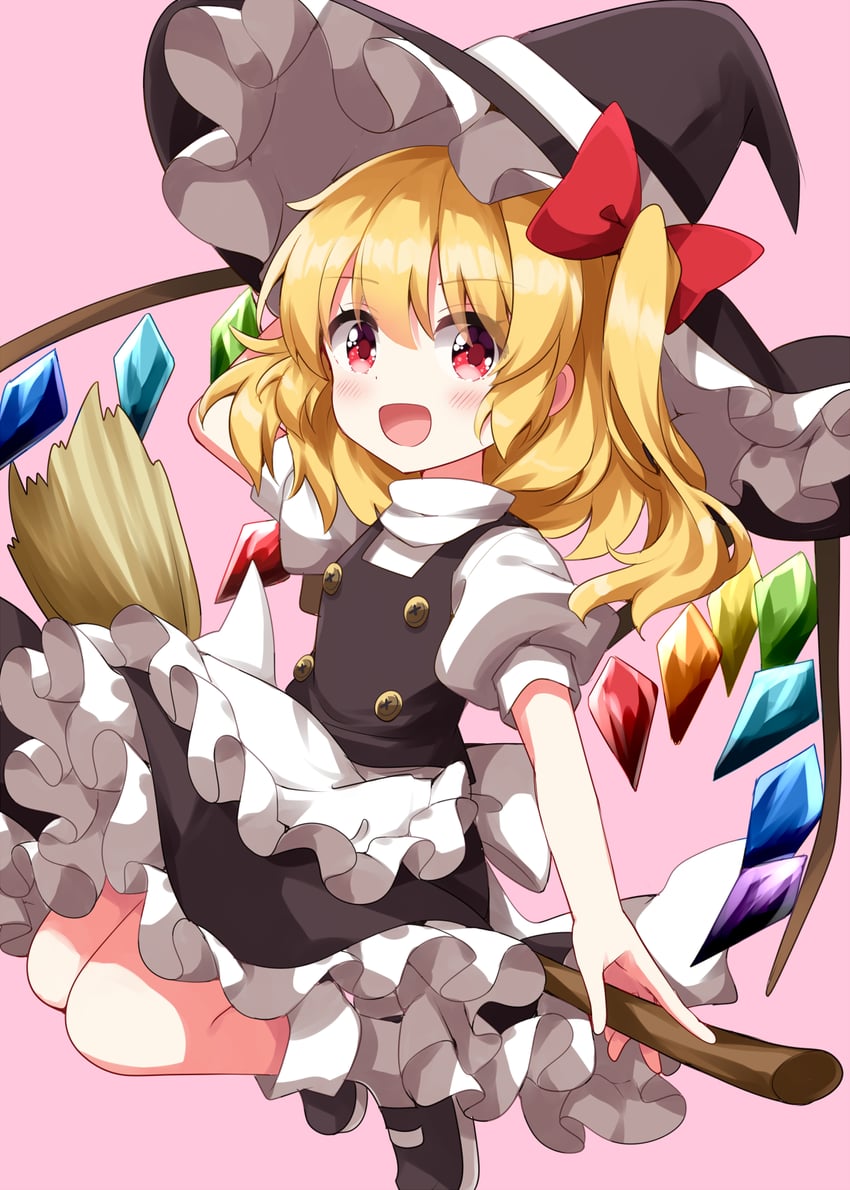 kirisame marisa and flandre scarlet (touhou) drawn by ruu_(tksymkw)