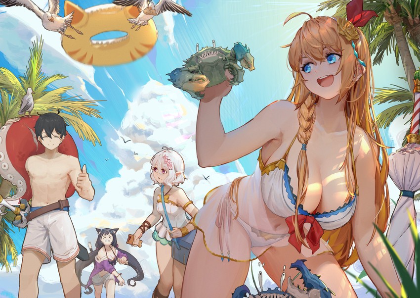 karyl, kokkoro, and pecorine (princess connect!) drawn by j.xh