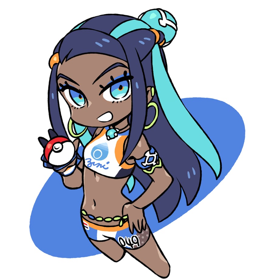 nessa (pokemon and 1 more) drawn by chan_co