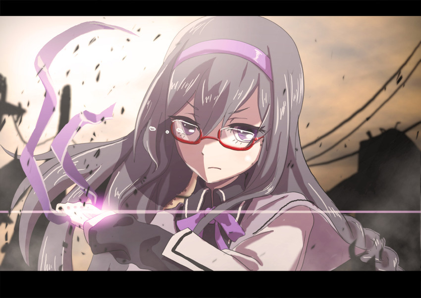 akemi homura (mahou shoujo madoka magica) drawn by s.h.v