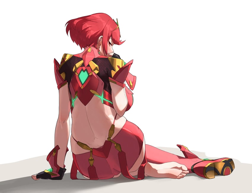 pyra (xenoblade chronicles and 1 more) drawn by monoi_daru and sukai_222