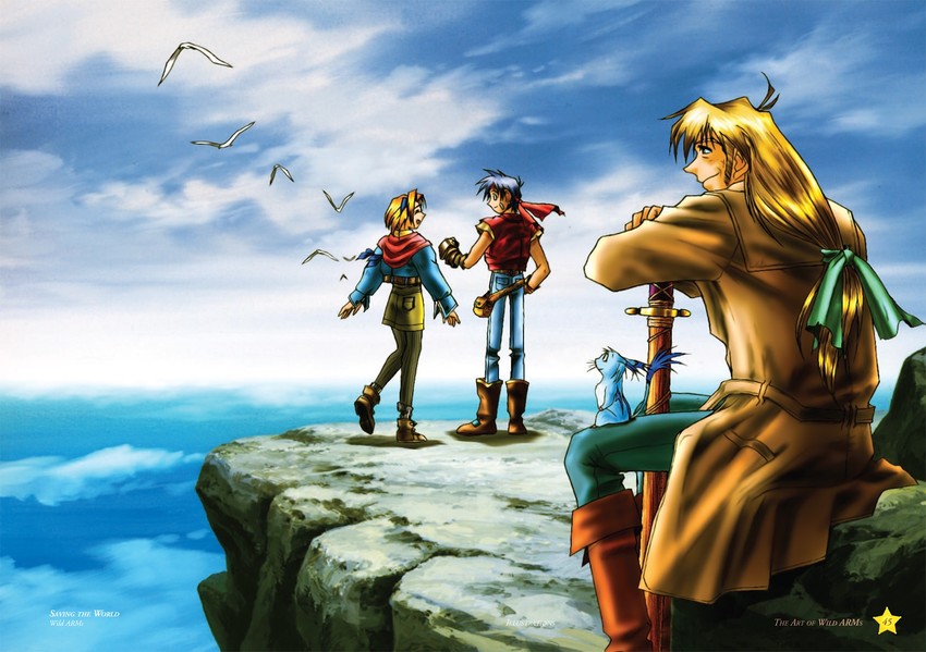 cecilia lynne adelhyde, rody roughnight, jack van burace, and hanpan (wild arms and 1 more)