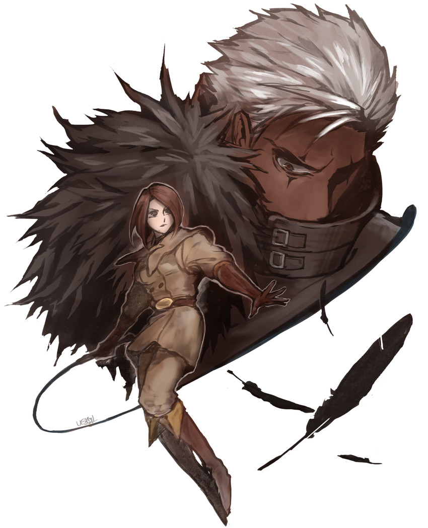 whip and krizalid (the king of fighters) drawn by food_fighter_441