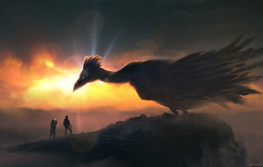 ho-oh (original and 1 more) drawn by yakovlev
