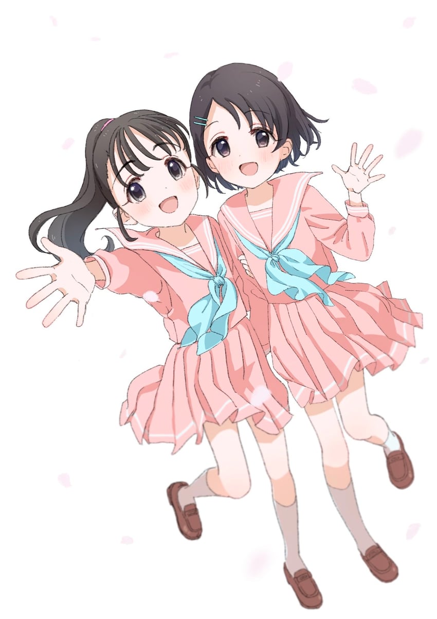 sasaki chie and fukuyama mai (idolmaster and 1 more) drawn by megabee_e