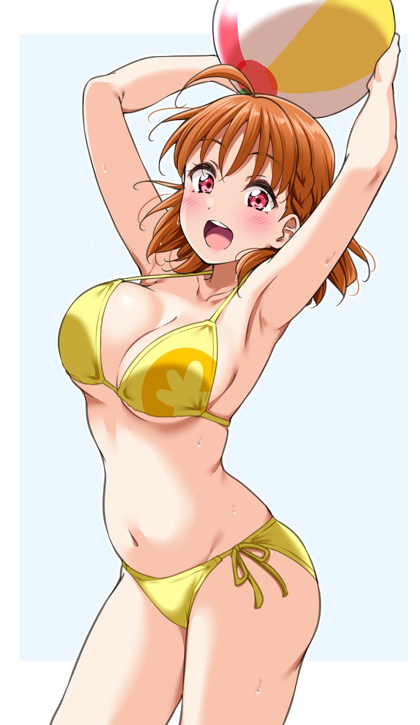 takami chika (love live! and 1 more) drawn by yopparai_oni