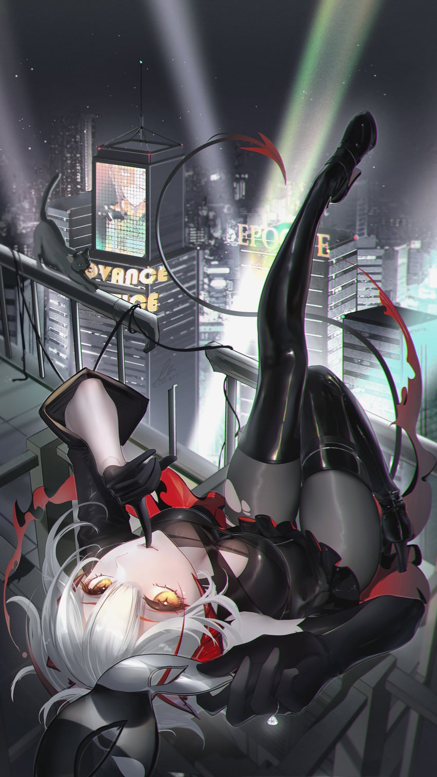 w (arknights and 1 more) drawn by liu_liaoliao