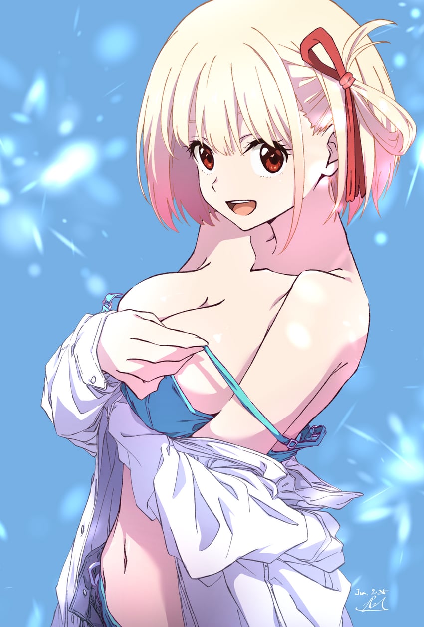 nishikigi chisato (lycoris recoil) drawn by nii_manabu