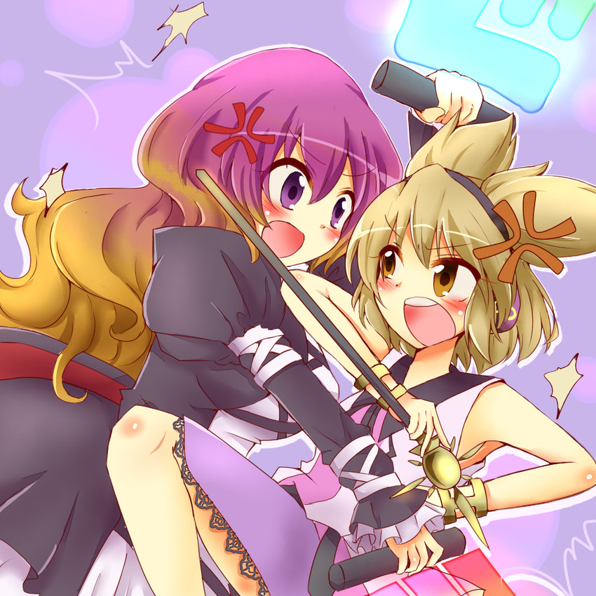 hijiri byakuren and toyosatomimi no miko (touhou) drawn by tanikake_yoku