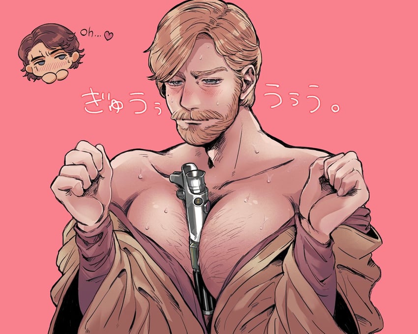 obi-wan kenobi and anakin skywalker (star wars) drawn by masososo