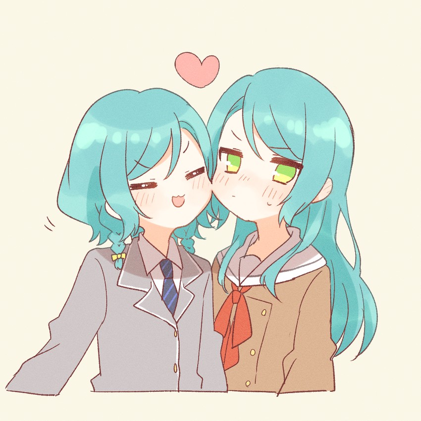 hikawa sayo and hikawa hina (bang dream!) drawn by mochizuki_mochi