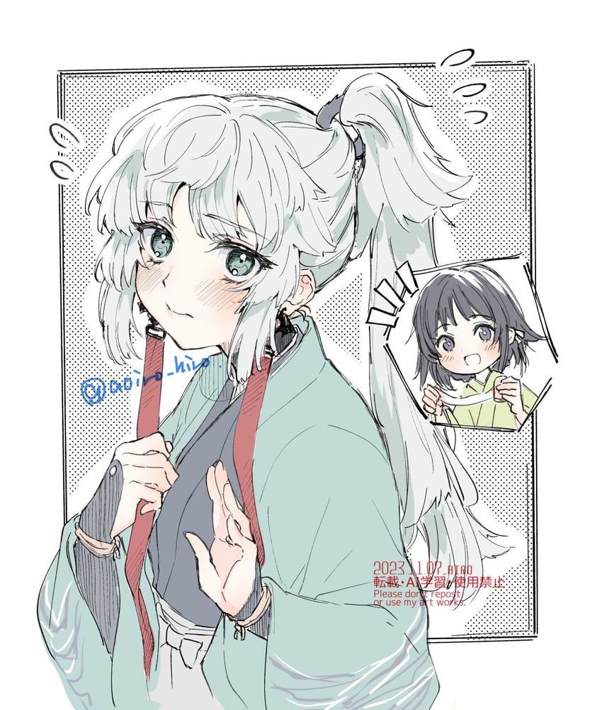 yui shousetsu and ogasawara kaya (fate and 1 more) drawn by aoiro_hiro