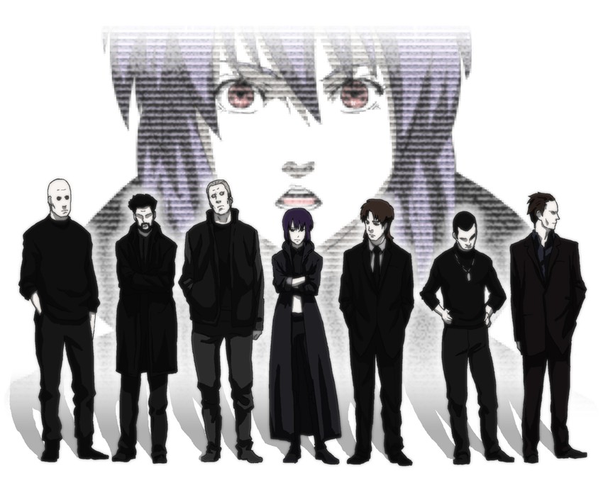 kusanagi motoko, batou, togusa, saitou, ishikawa, and 2 more (ghost in the shell and 1 more) drawn by sjw_kazuya