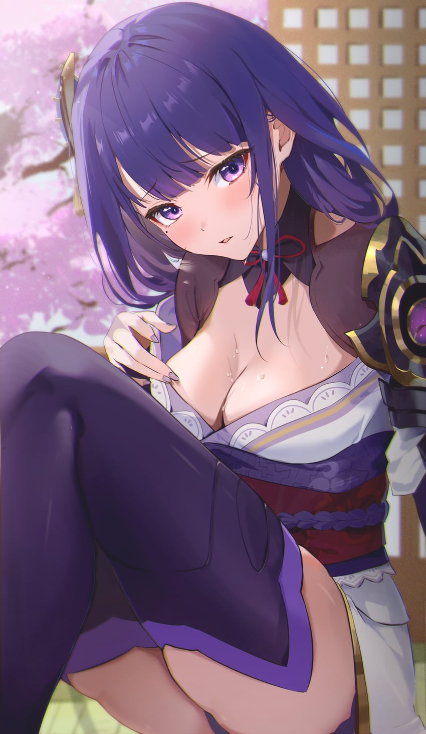 raiden shogun (genshin impact) drawn by yamamoto_(ymmt_is_sexy)
