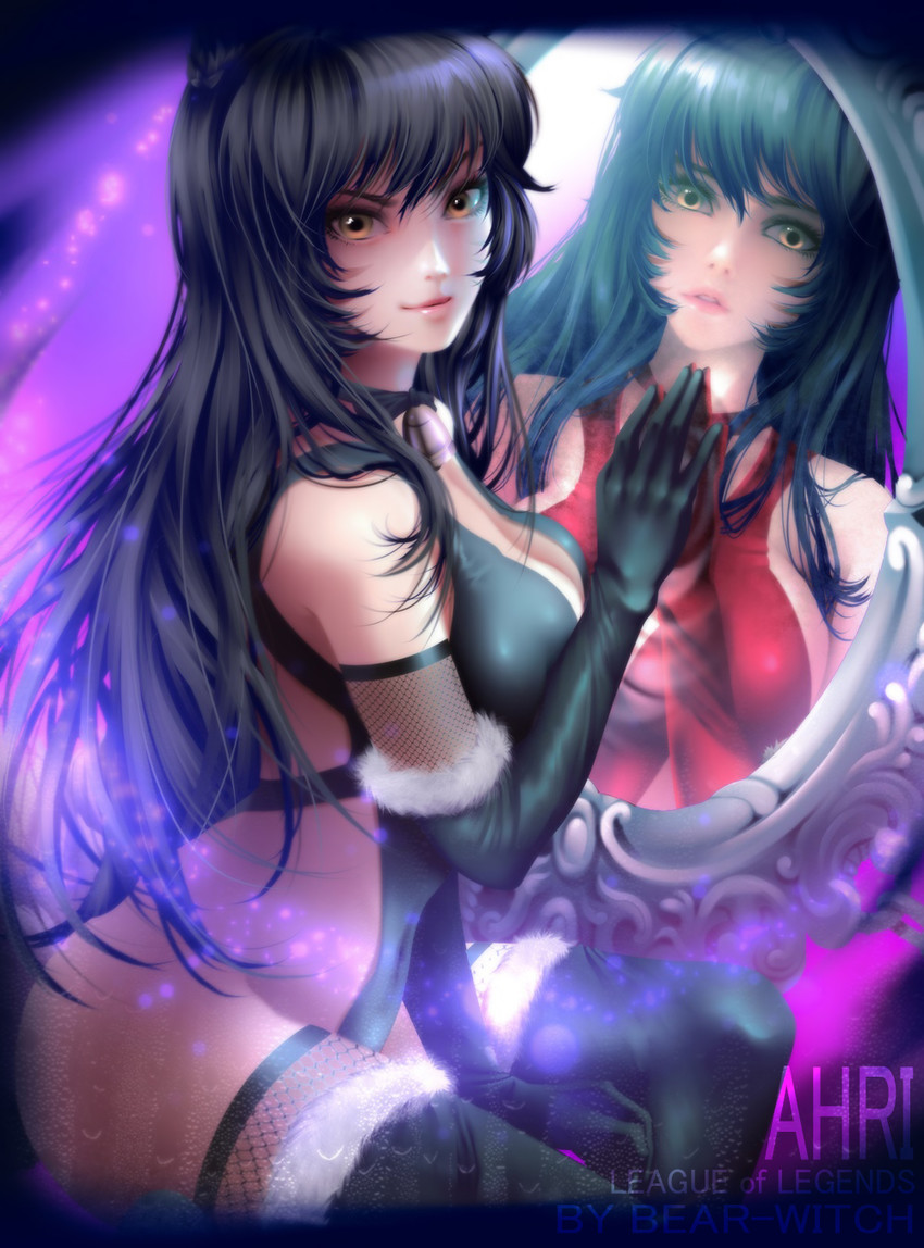 ahri (league of legends) drawn by bearwitch