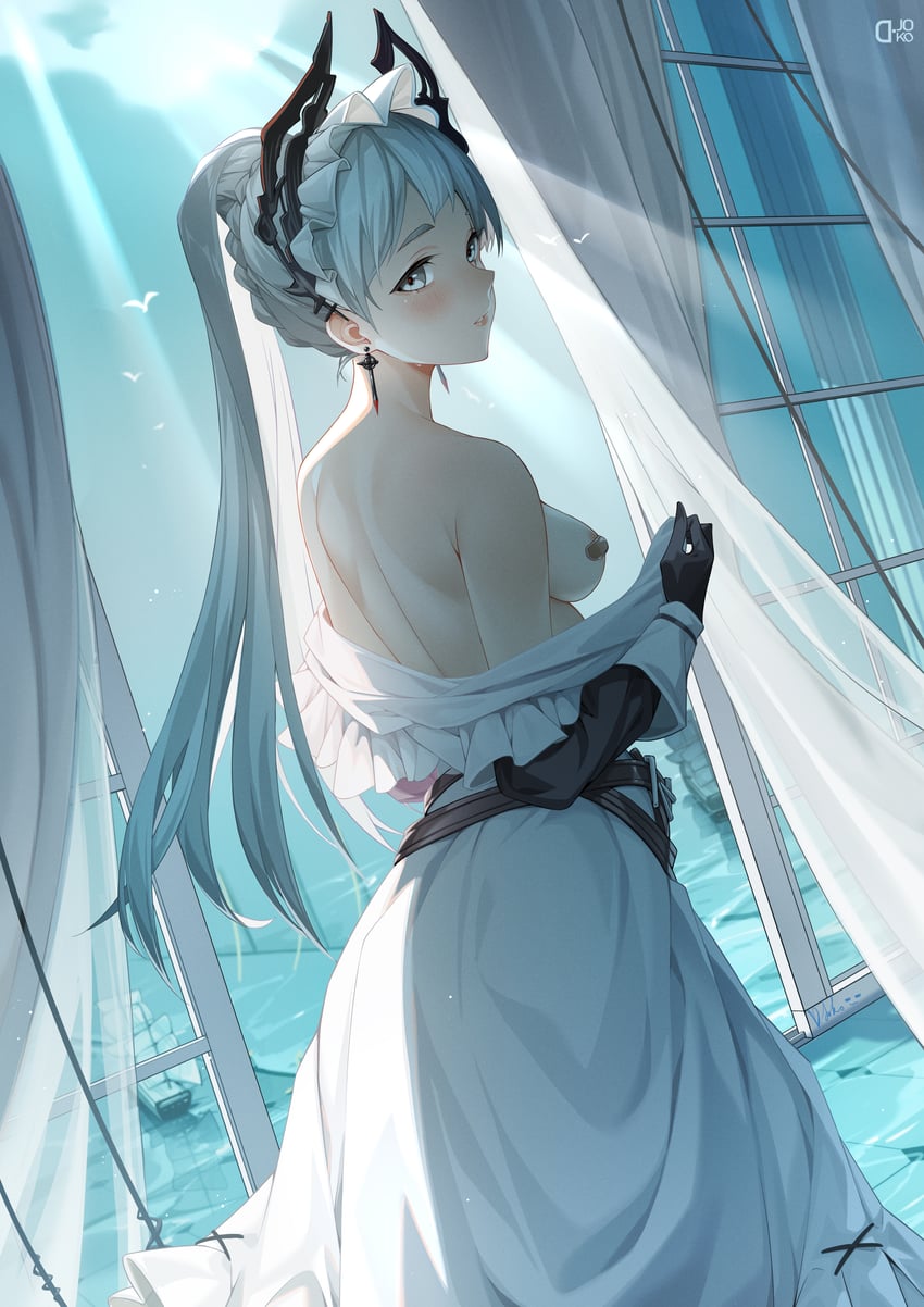 irene (arknights and 1 more) drawn by d._joko
