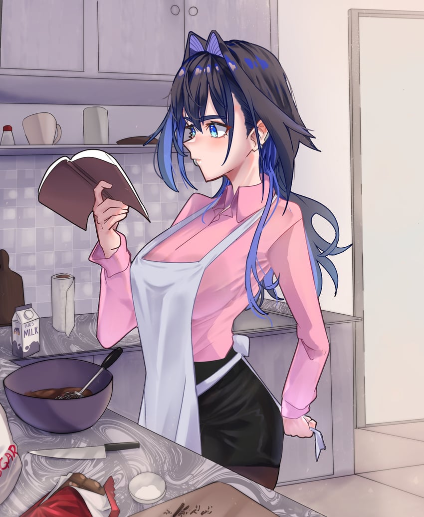ouro kronii (hololive and 1 more) drawn by daaku_(koizumi_arata)