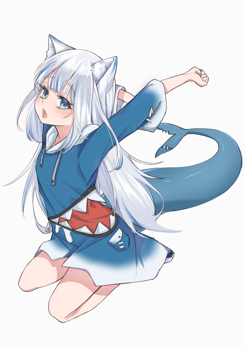 gawr gura (hololive and 1 more) drawn by nori_(nori_artwork)
